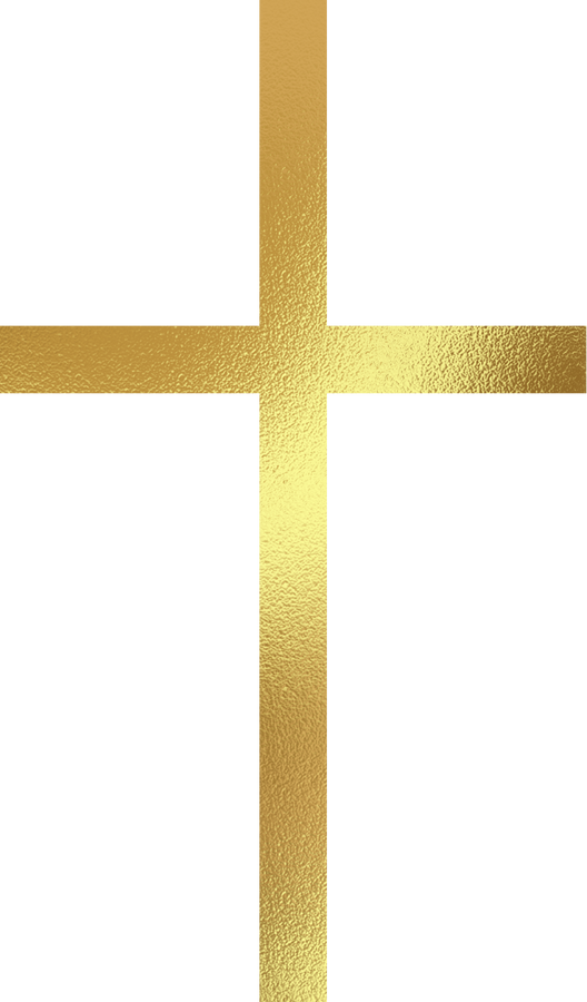 Gold Easter Cross Illustration